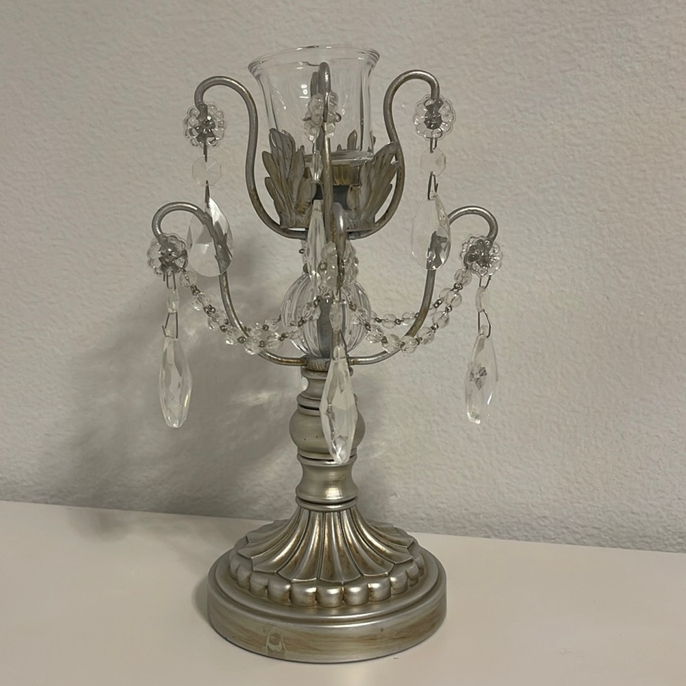Clear chandelier for home decor, desk decor, etc..